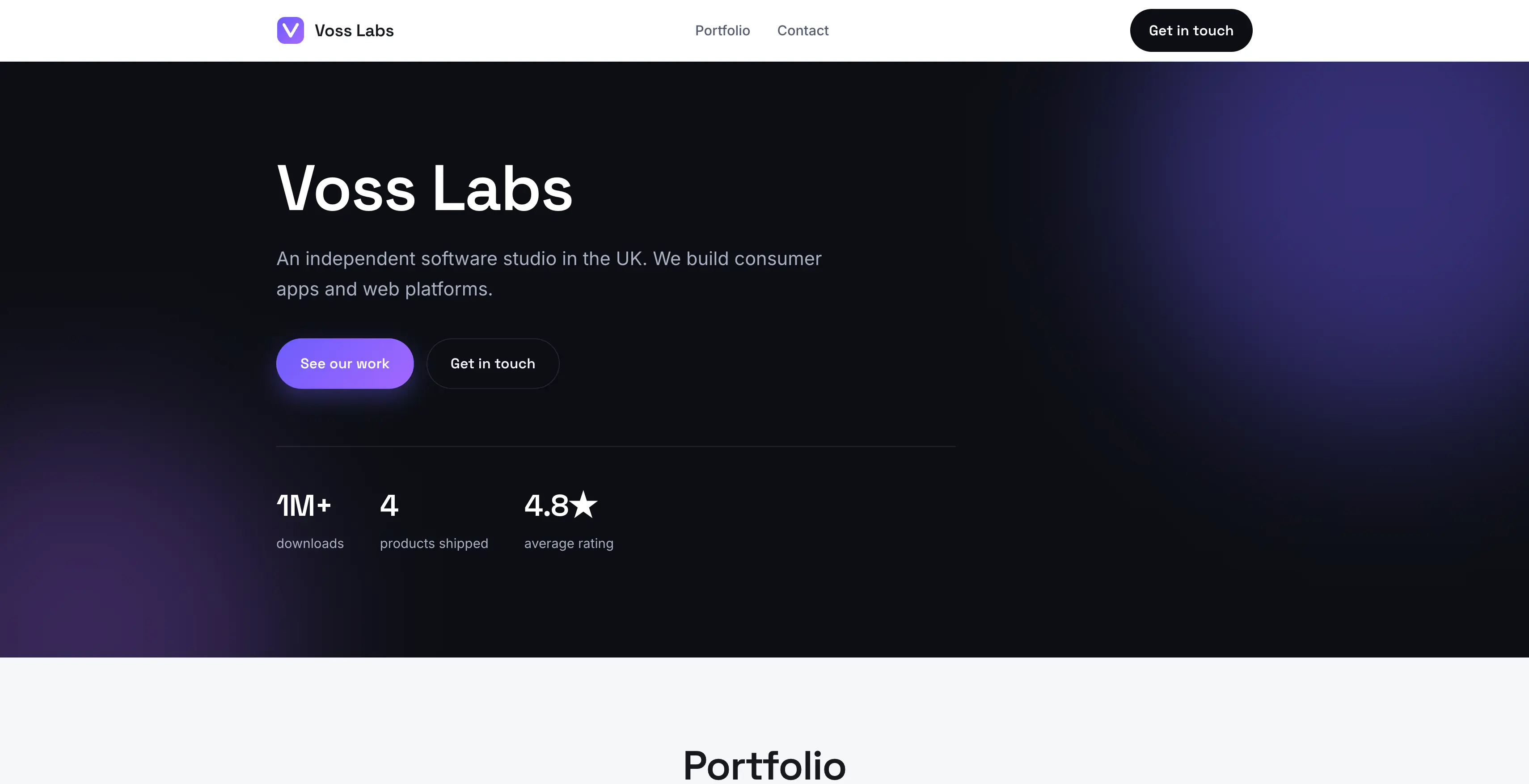 Voss Labs website